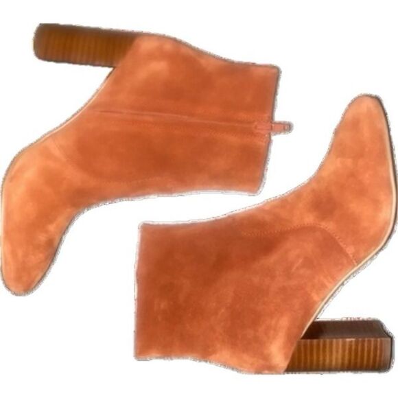 JEFFREY CAMPBELL PRIANA Bootie In Rust Suede NWT - Picture 8 of 11